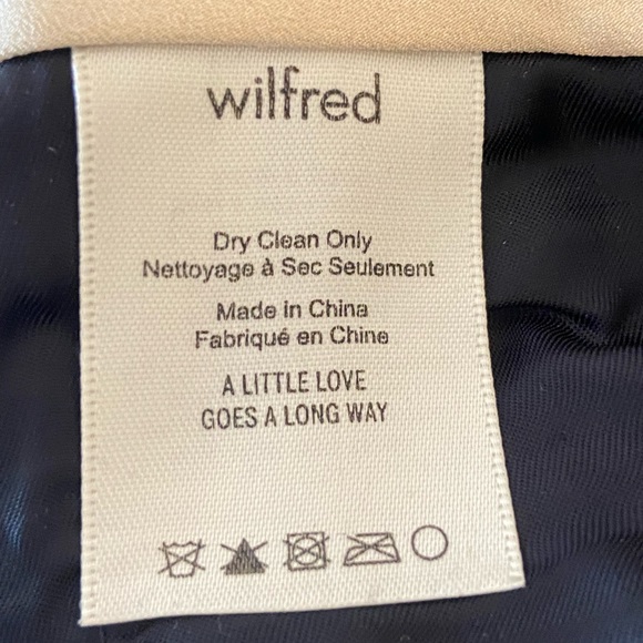 Aritzia Wilfred Wool Tie-Front Pants in Navy/Orange Plaid - Picture 11 of 12